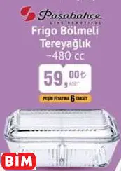 PAŞABAHÇE FRİGO BÖLMELİ TEREYAĞLIK ~480 CC